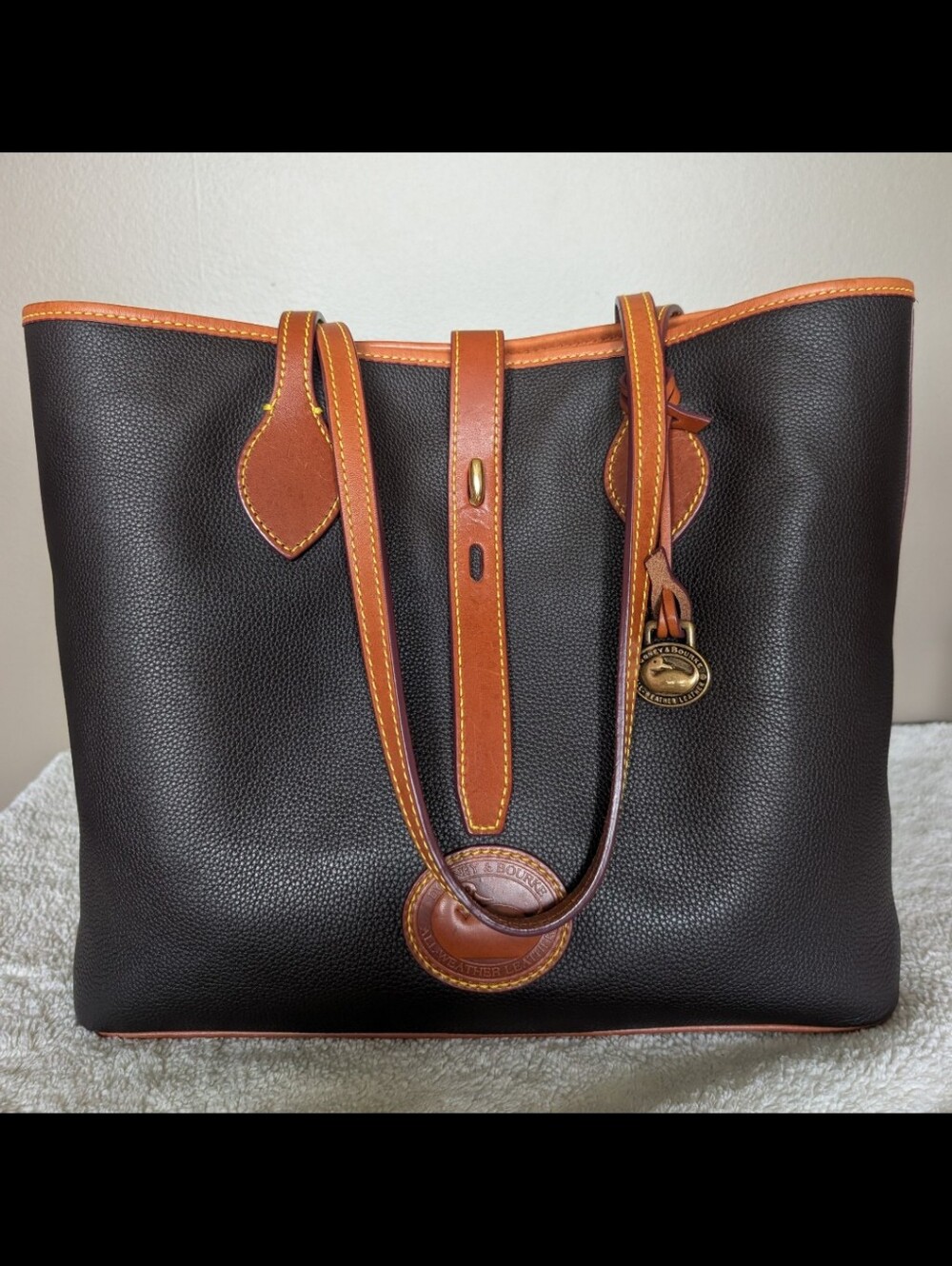 Dooney & Bourke Black All Weather Leather 3.0 Tote - Picture 2 of 11